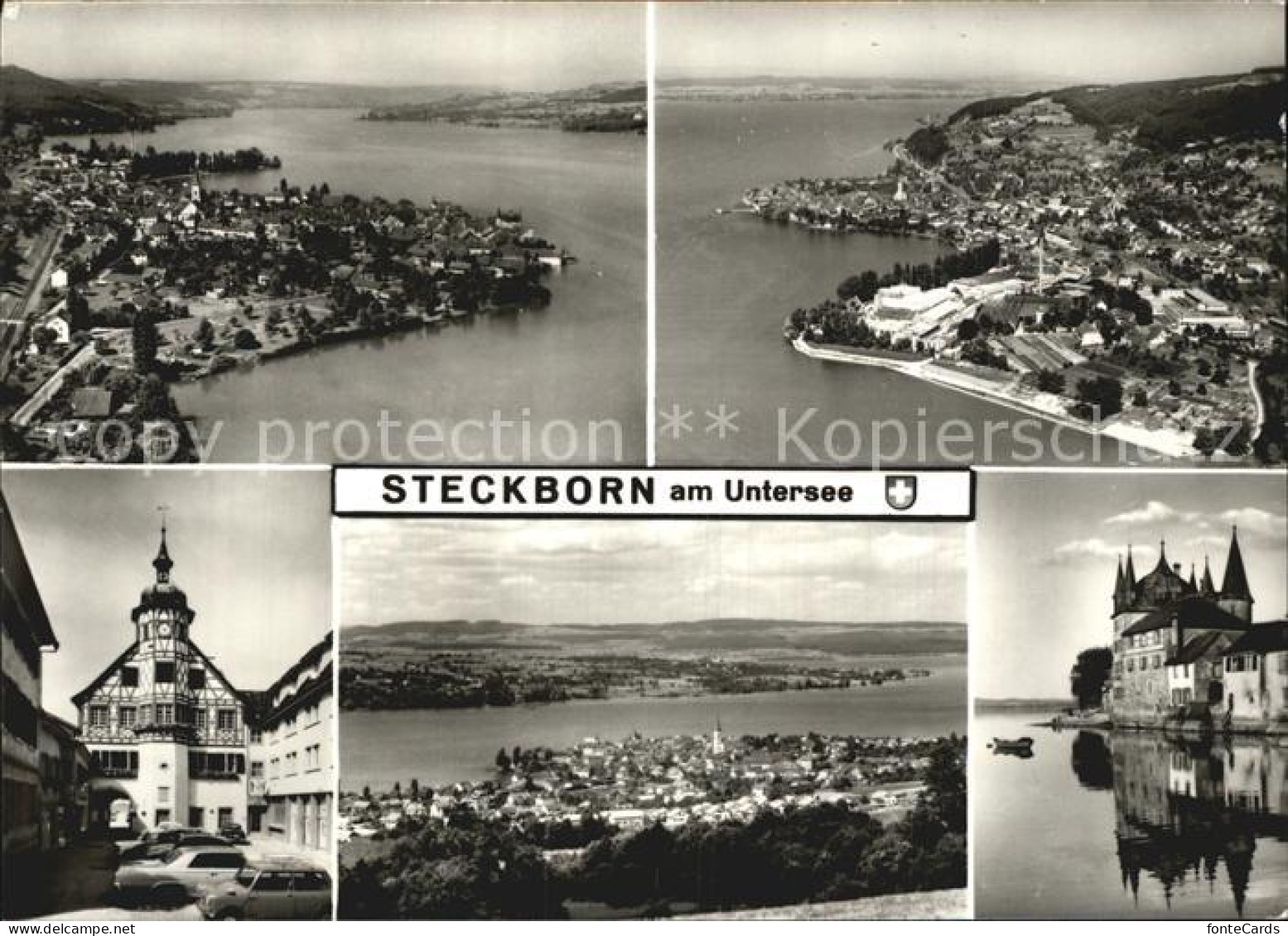 12587541 Steckborn Untersee Luftaufnahmen Rathaus Schloss  Steckborn - Sonstige & Ohne Zuordnung