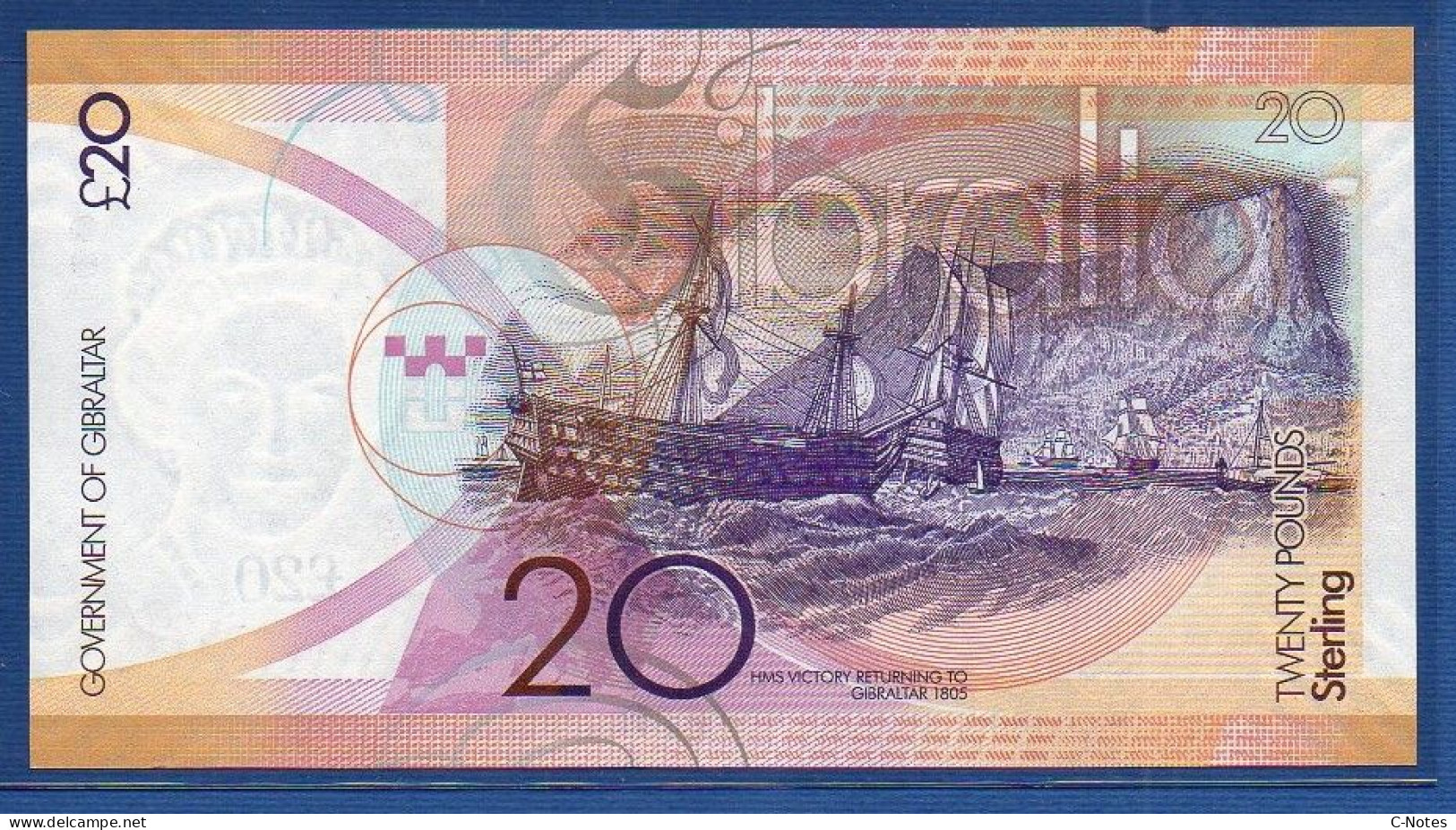 GIBRALTAR - P.37 – 20 Pounds 2011 UNC, S/n A/AA 053576 - Gibilterra