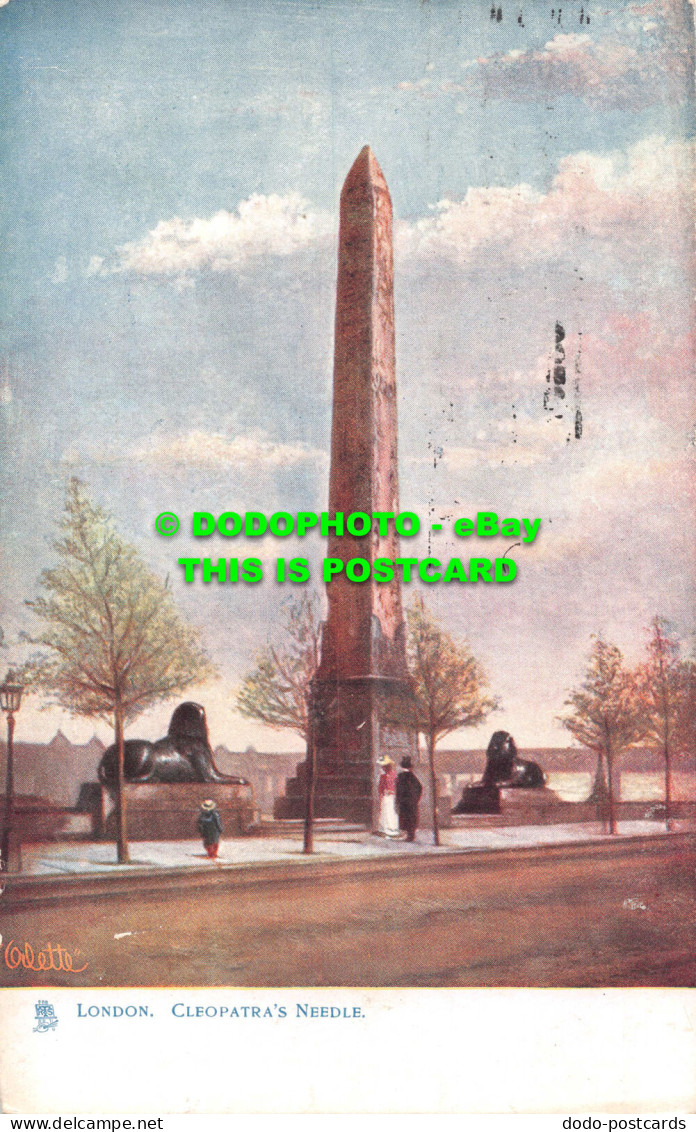 R540483 London. Cleopatra Needle. Tuck. Oilette. Postcard 7422. 1905 - Autres & Non Classés