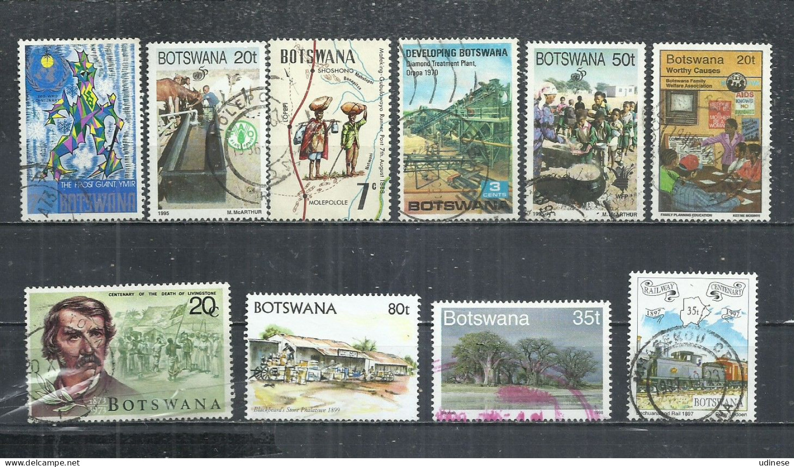 TEN AT A TIME - BOTSWANA - LOT OF 10 DIFFERENT 11 -  USED OBLITERE GESTEMPELT USADO - Botswana (1966-...)