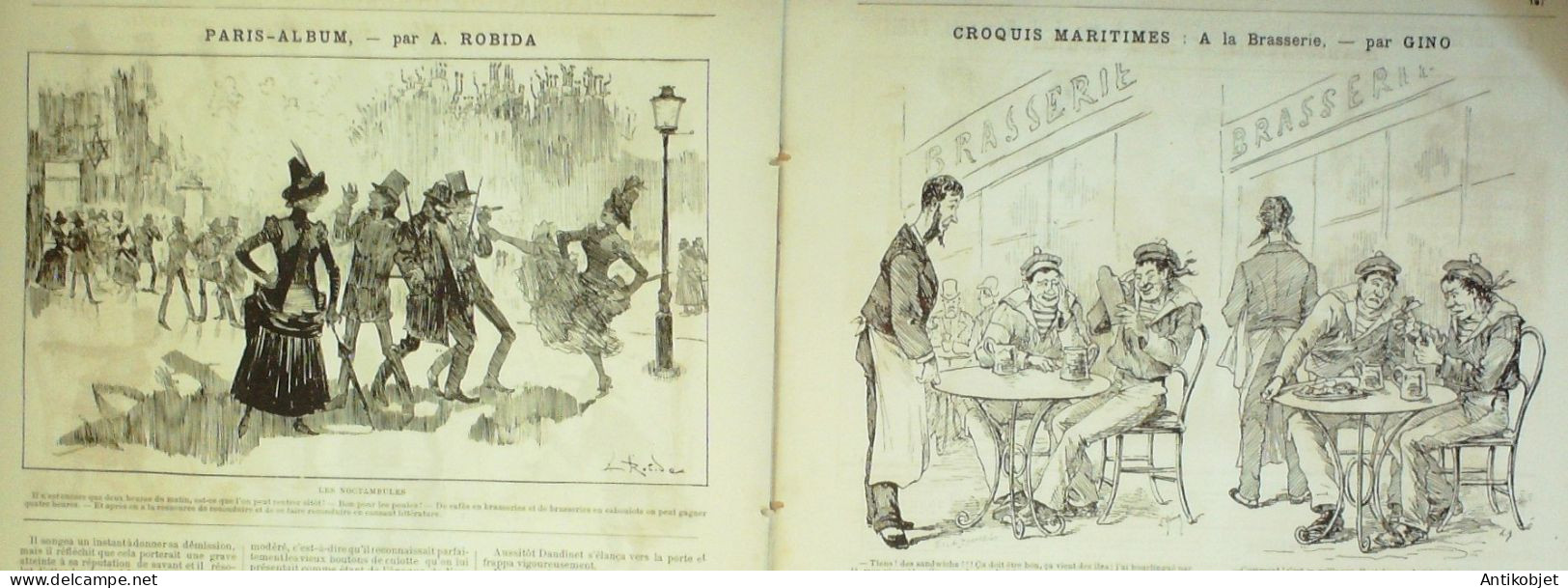 La Caricature 1886 N°334 Armée De Paris Tiret-Bognet Plaisirs Du Dimanche Sorel Gino - Riviste - Ante 1900