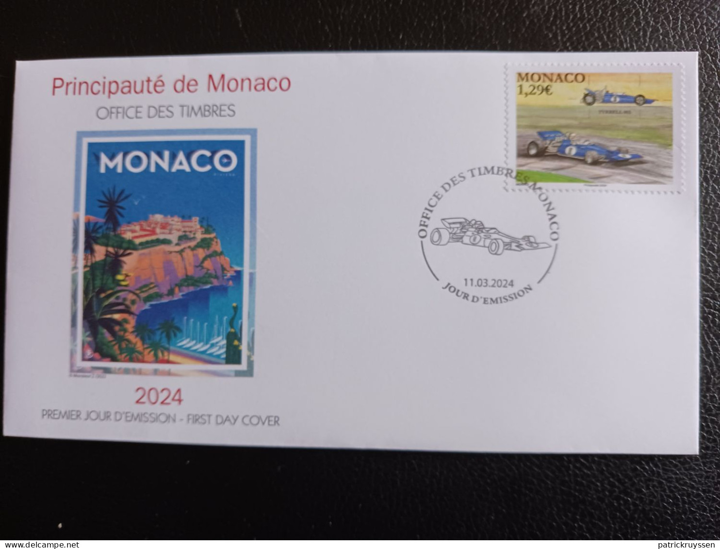Monaco 2024 Race Cars Sport Formula One TYRELL 003 Legendary  1v FDC PJ - Unused Stamps
