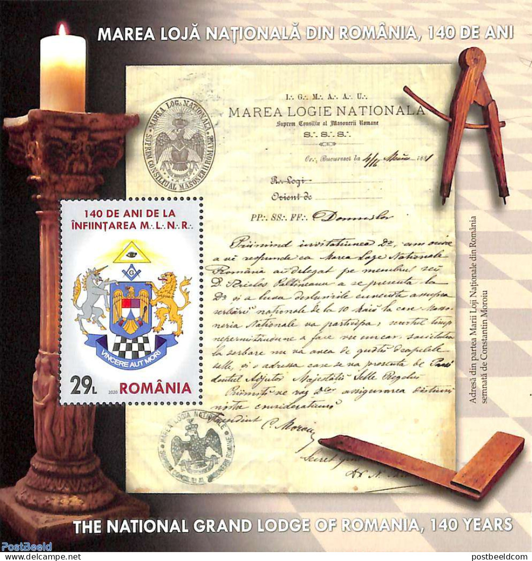 Romania 2020 National Grand Loge S/s, Mint NH, Various - Freemasonry - Ongebruikt