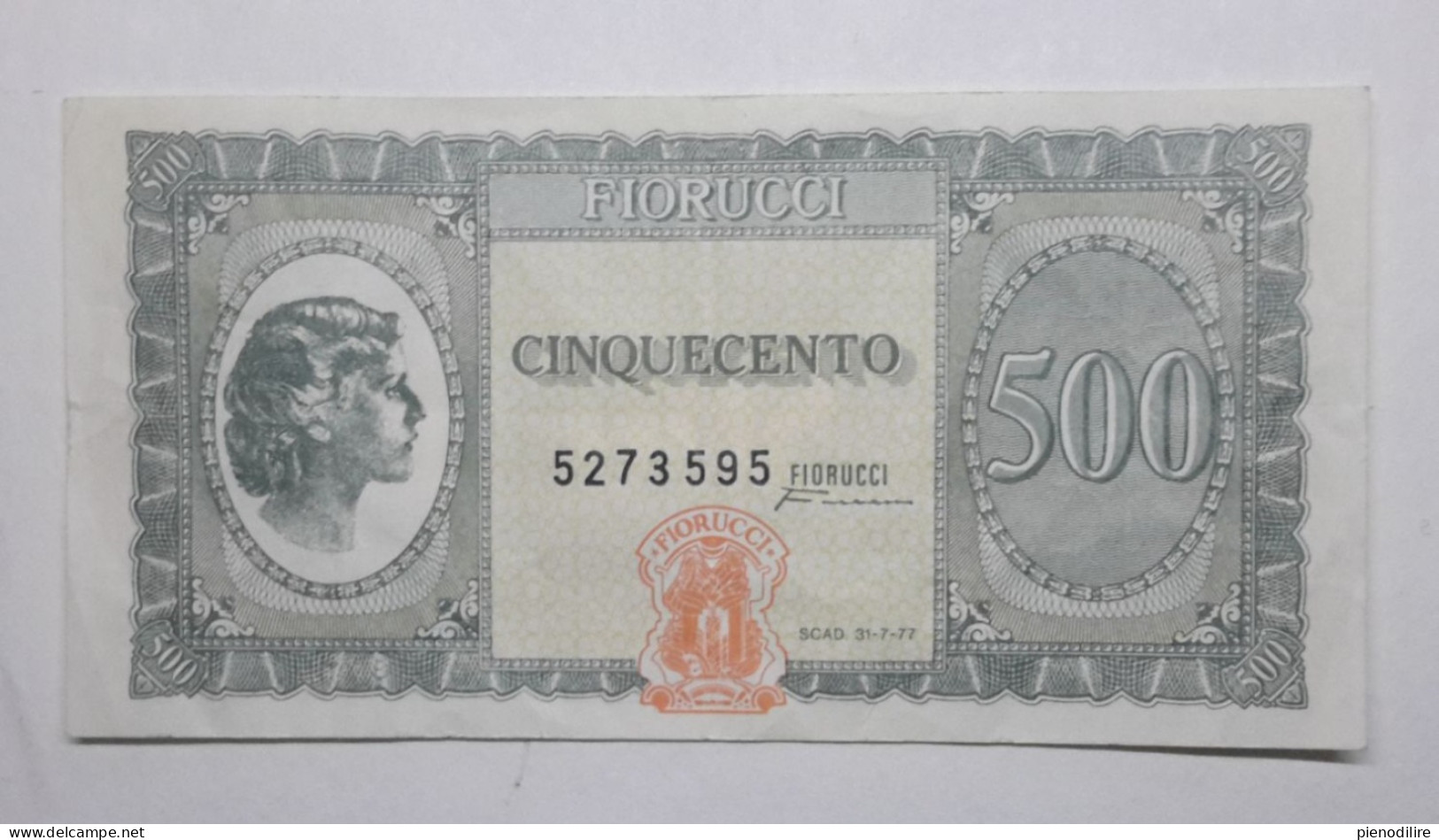 BANCONOTA BUONO D' ACQUISTO DA 500 LIRE FIORUCCI (A.9) - [10] Cheques Y Mini-cheques