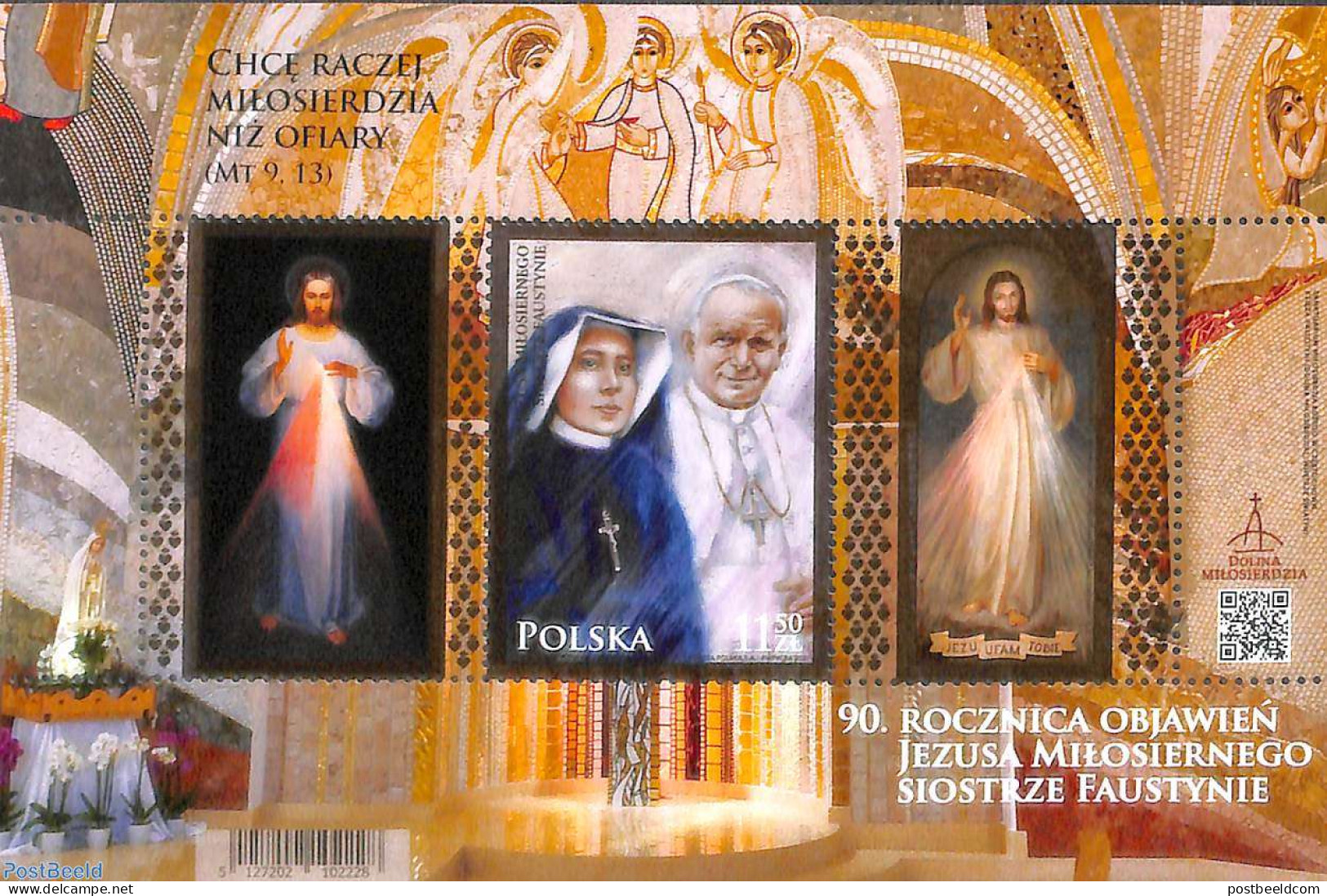 Poland 2021 Sister Faustina S/s, Mint NH, Religion - Religion - Ongebruikt