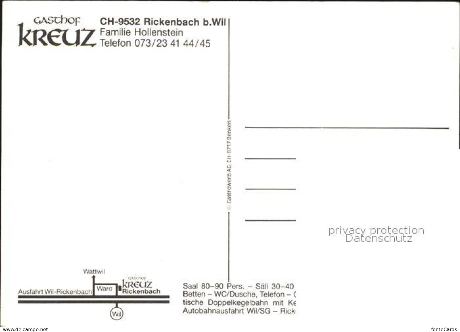 12587458 Rickenbach Wil Gasthof Kreuz Rickenbach Wil - Sonstige & Ohne Zuordnung