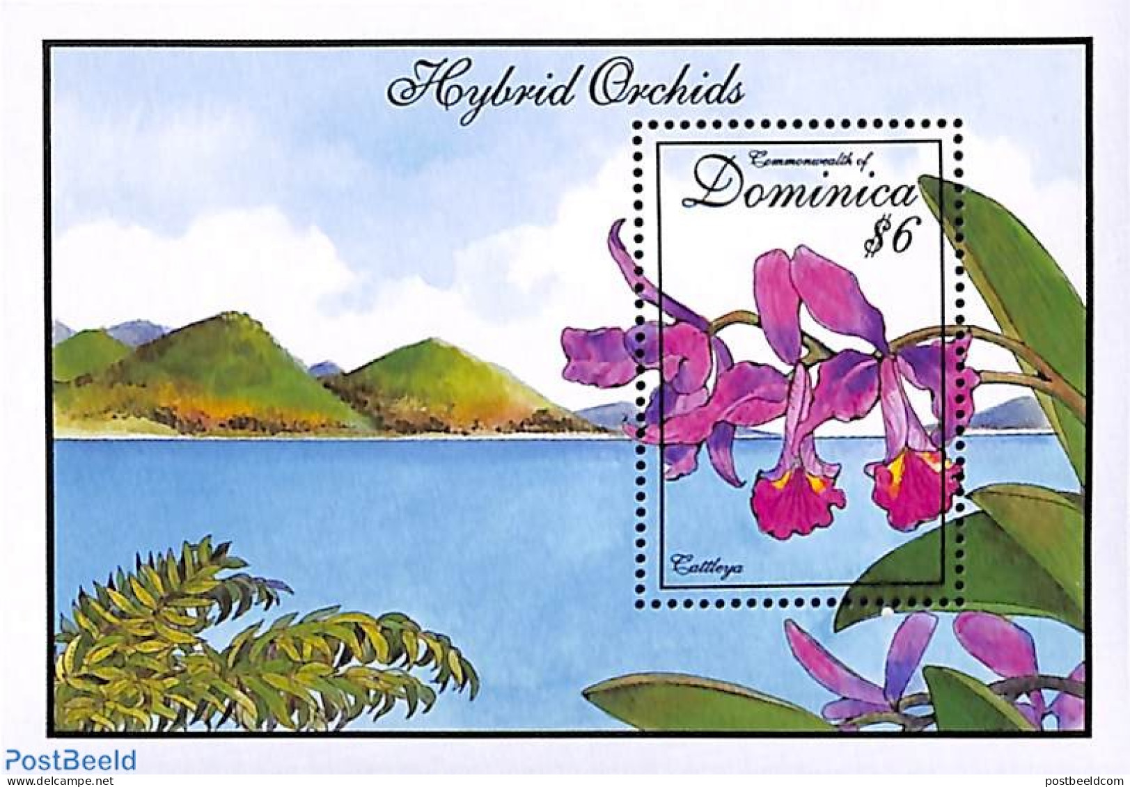 Dominica 1994 Orchids S/s, Mint NH, Nature - Flowers & Plants - Orchids - Dominicaine (République)