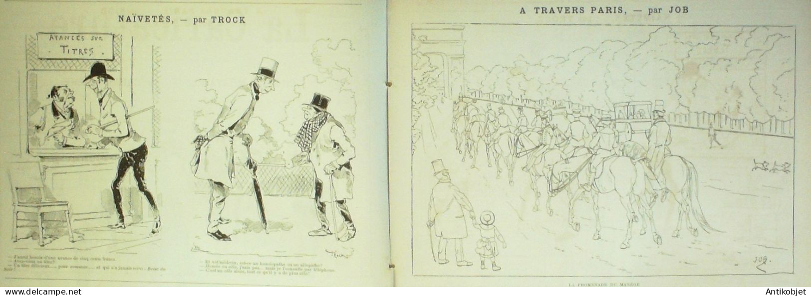 La Caricature 1886 N°335 Croquis Militaires Caran D'Ache Amiral Aube Par Luque  Draner Trock - Zeitschriften - Vor 1900