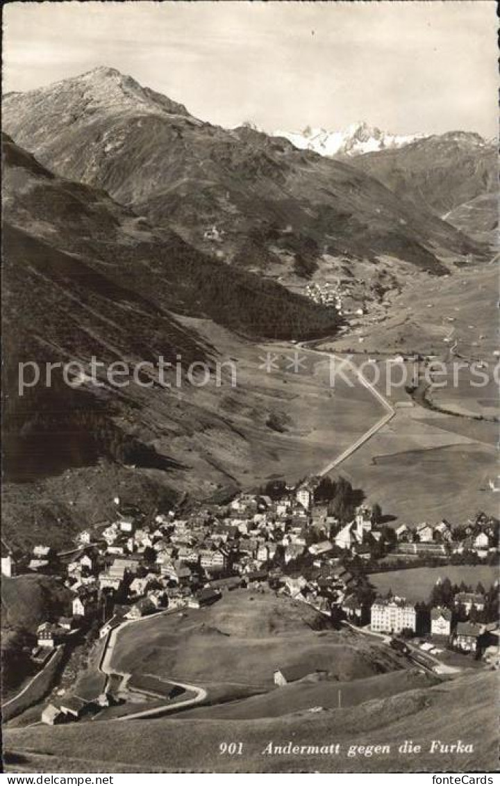 12587404 Andermatt Ansicht Furka Andermatt - Sonstige & Ohne Zuordnung