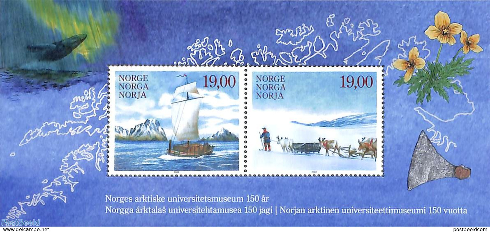 Norway 2022 Arctic University Museum S/s, Mint NH, Science - Transport - The Arctic & Antarctica - Ships And Boats - A.. - Ongebruikt