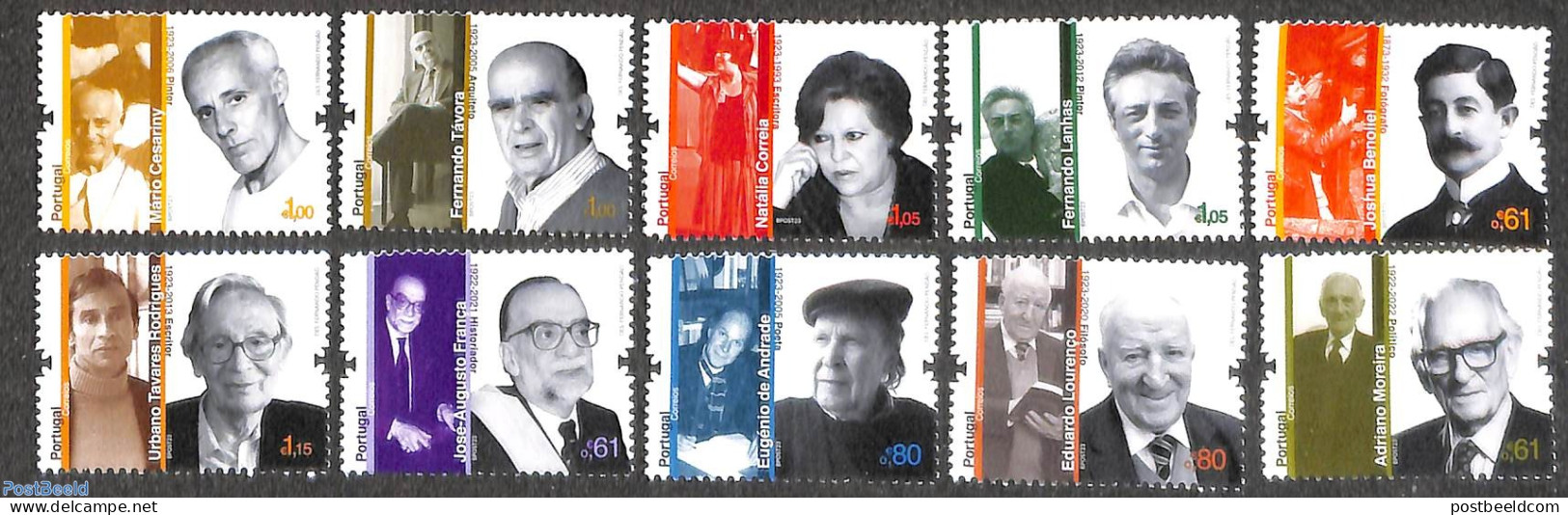 Portugal 2023 Historical & Cultural Personalities 10v, Mint NH, Art - Authors - Nuovi