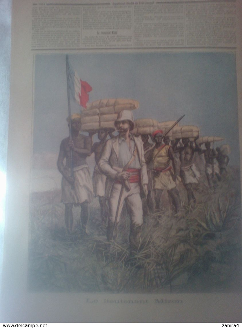 Le Petit Journal N85 Général Mellinet Doyen Des Généraux Lieutenant Mizon Haut-congo Chanson Le Tisserand Rabineau Labbé - Zeitschriften - Vor 1900