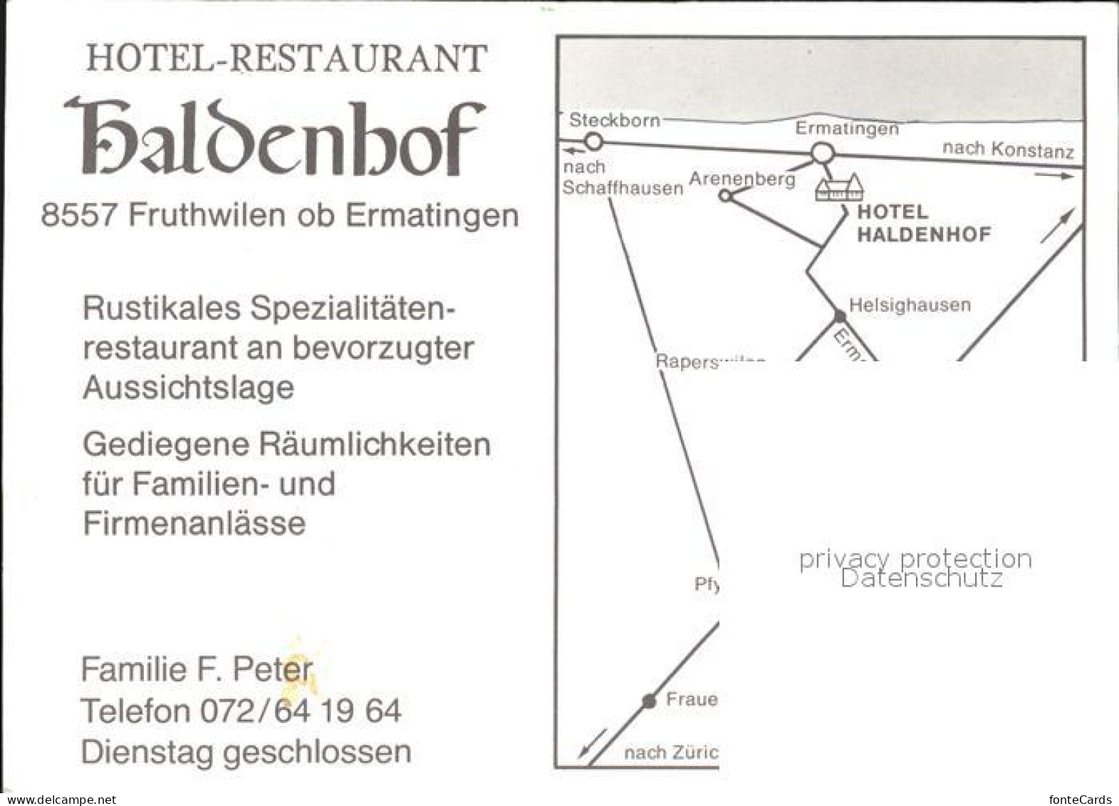 12587133 Fruthwilen Hotel Restaurant Haldenhof Schweizer Flagge Bodensee Fruthwi - Other & Unclassified