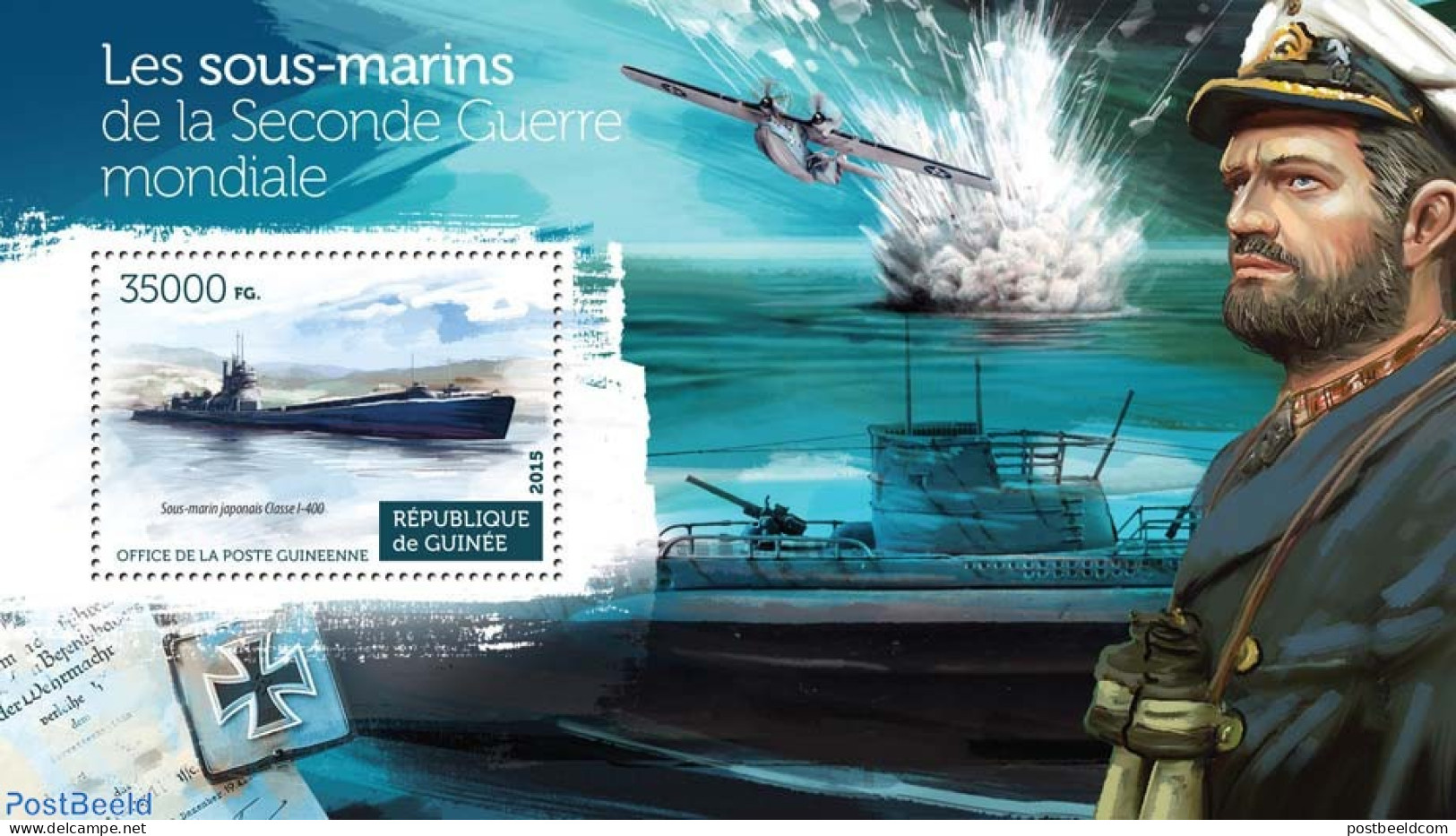 Guinea, Republic 2015 Submarines, Mint NH, Transport - Ships And Boats - Bateaux