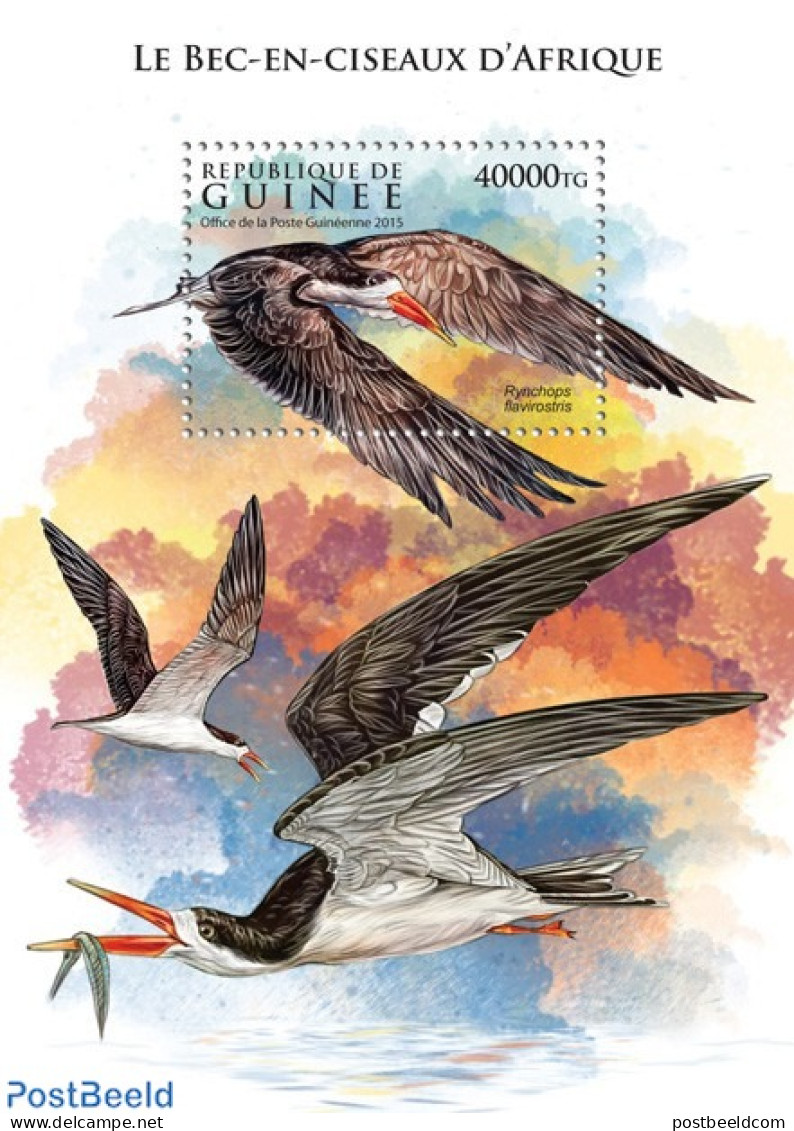 Guinea, Republic 2015 WWF Skimmer, Mint NH, Nature - Birds - Fish - World Wildlife Fund (WWF) - Vissen