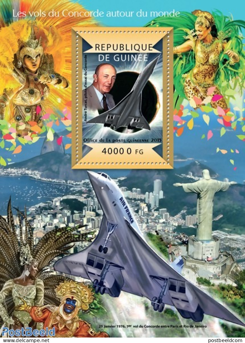 Guinea, Republic 2015 Concorde, Mint NH, Transport - Concorde - Aircraft & Aviation - Concorde