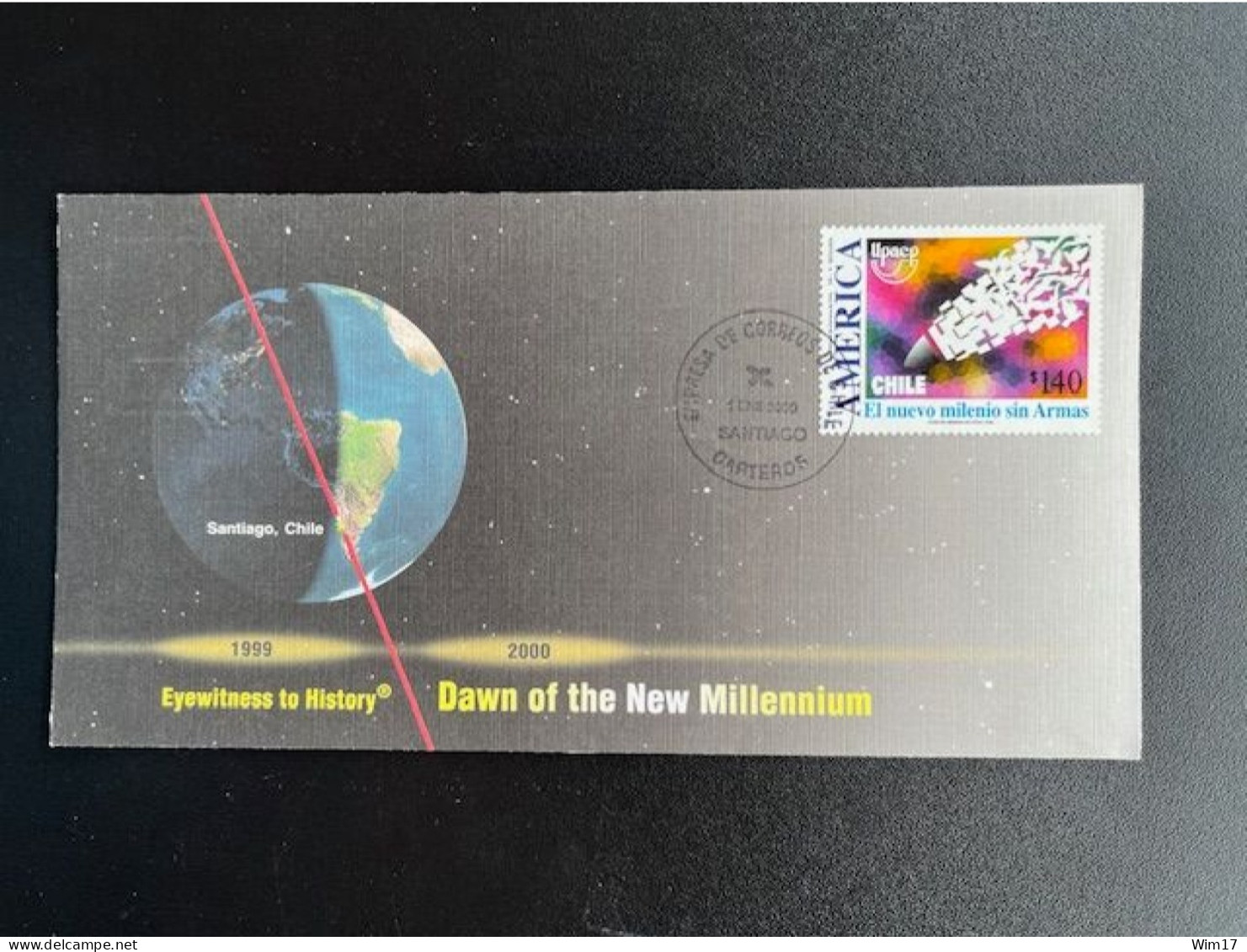 CHILI CHILE 2000 SPECIAL COVER DAWN OF THE NEW MILLENNIUM 01-01-2000 - Chile