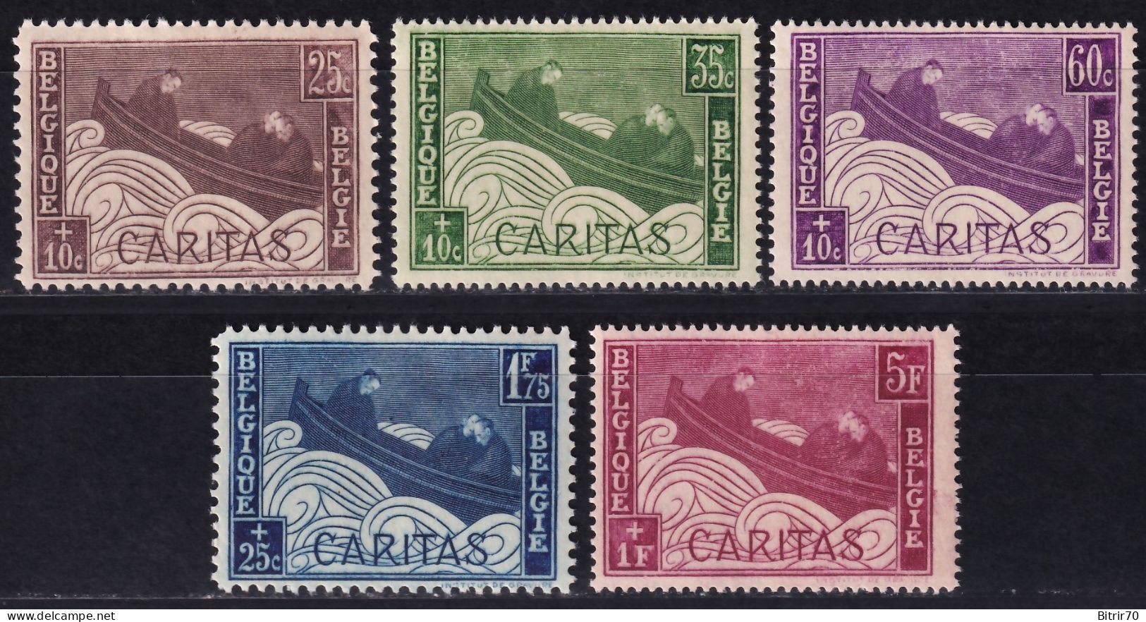 Belgica, 1927  Y&T. 249 / 253,  MNH. - Nuevos