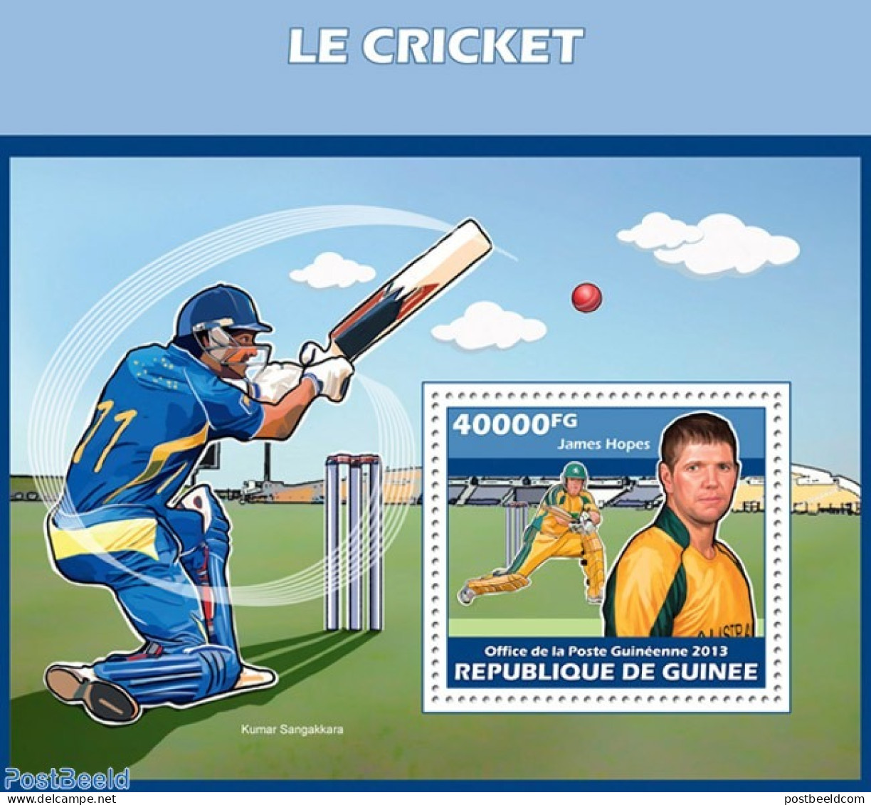 Guinea, Republic 2013 Cricket, Mint NH, Sport - Cricket - Cricket