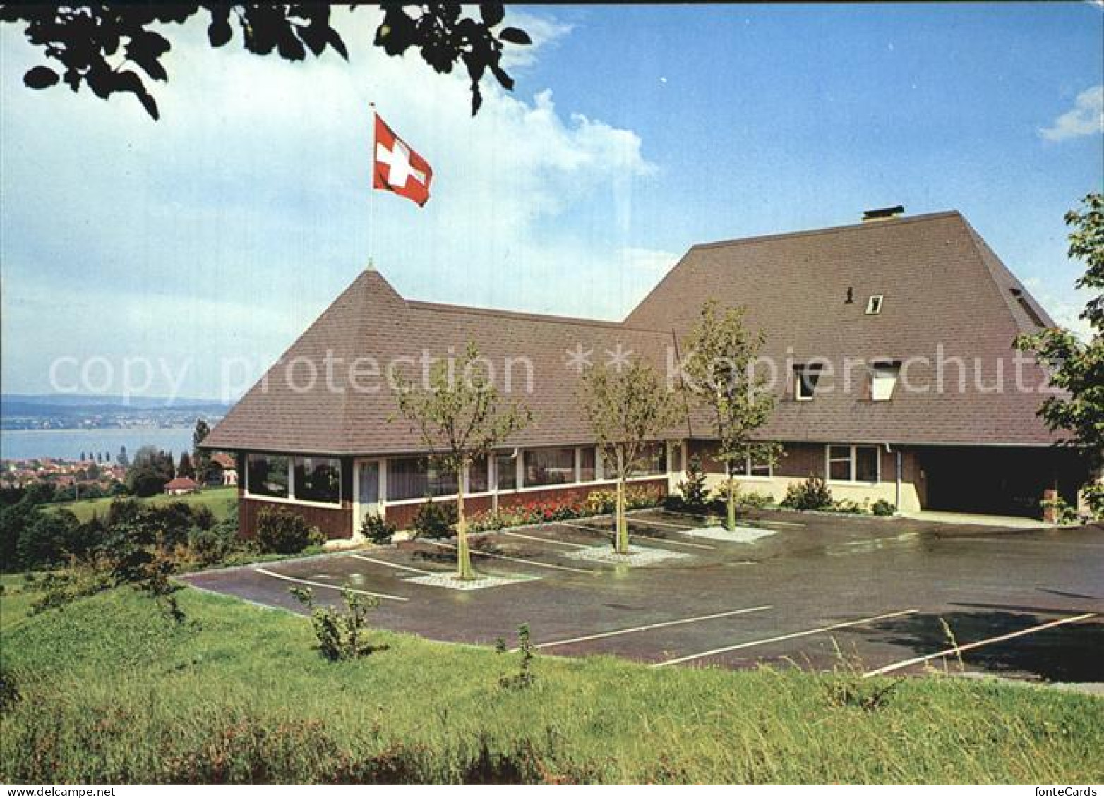 12587080 Fruthwilen Hotel Restaurant Haldenhof Schweizer Flagge Bodensee Fruthwi - Other & Unclassified