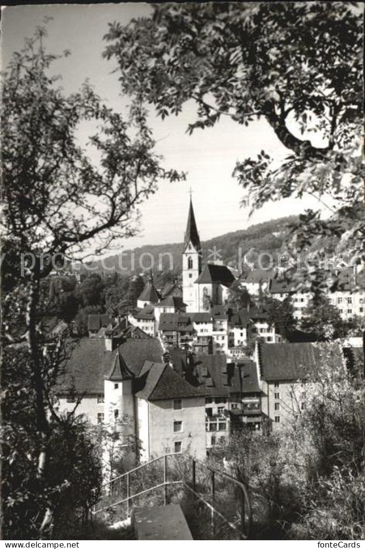 12587024 Baden AG Durchblick Vom Waldrand Altstadt Kirche Baden - Other & Unclassified