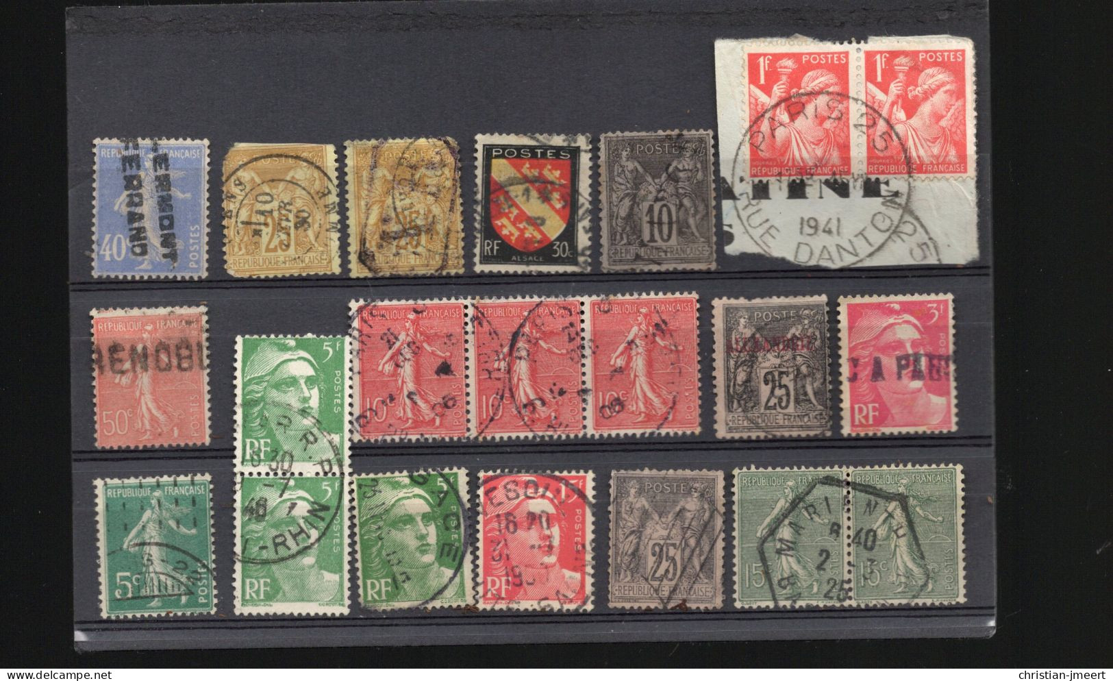 France Lot Pour Recherches  21 Timbres - Collections