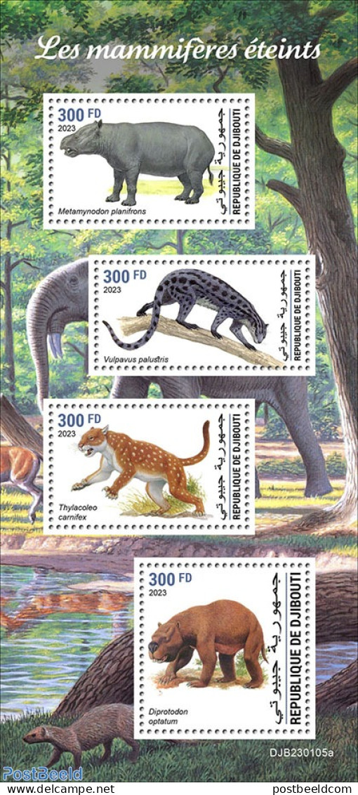 Djibouti 2023 Extinct Mammals, Mint NH, Nature - Prehistoric Animals - Préhistoriques