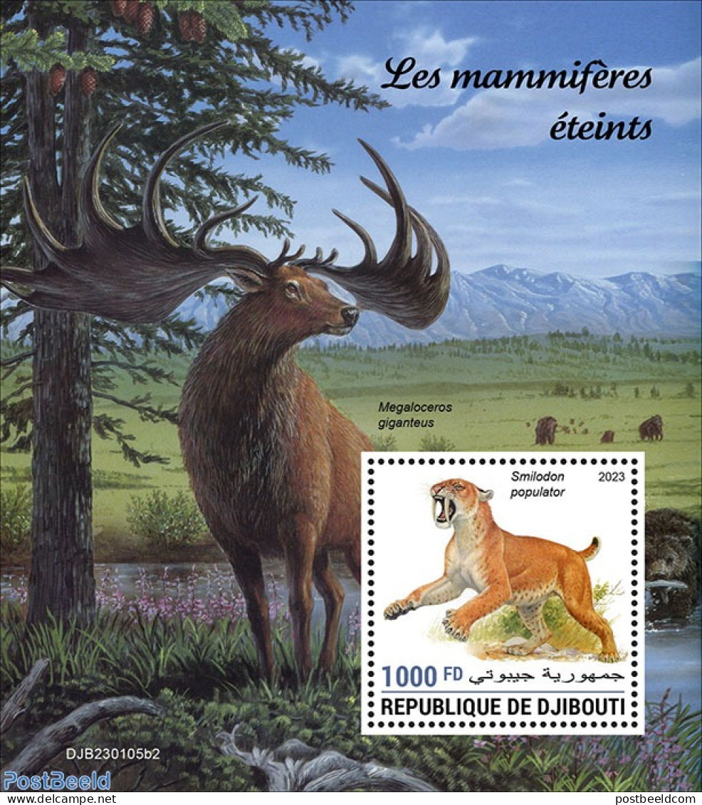 Djibouti 2023 Extinct Mammals, Mint NH, Nature - Prehistoric Animals - Vor- U. Frühgeschichte