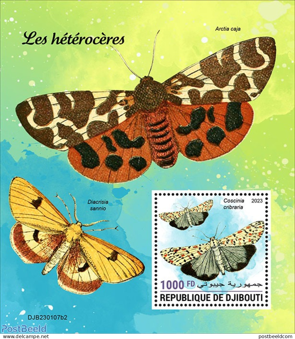 Djibouti 2023 Moths, Mint NH, Nature - Insects - Gibuti (1977-...)