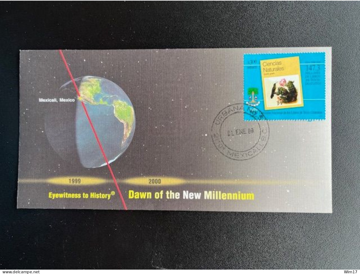 MEXICO 2000 SPECIAL COVER DAWN OF THE NEW MILLENNIUM 01-01-2000 - Mexiko