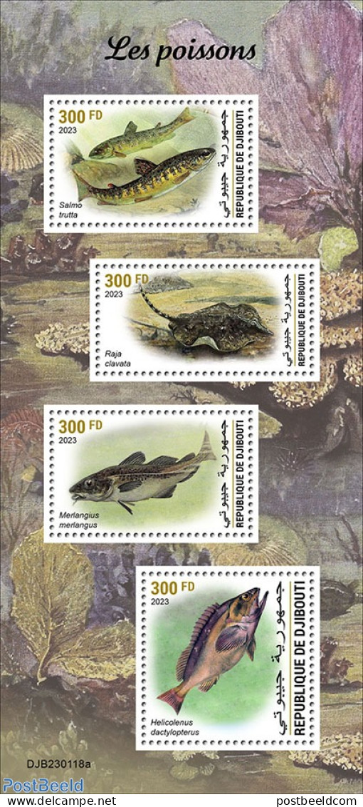 Djibouti 2023 Fishes, Mint NH, Nature - Fish - Poissons