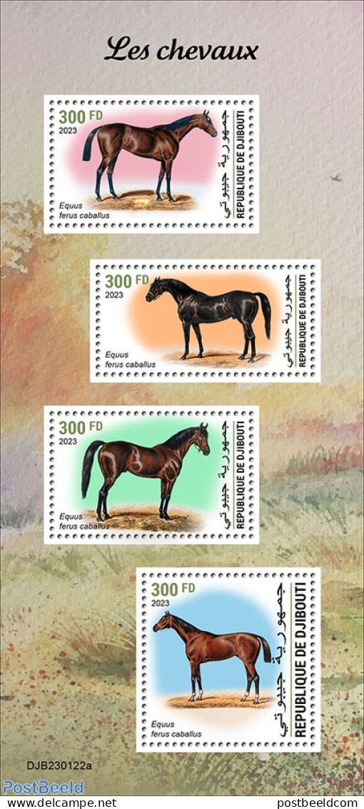 Djibouti 2023 Horses, Mint NH, Nature - Horses - Gibuti (1977-...)