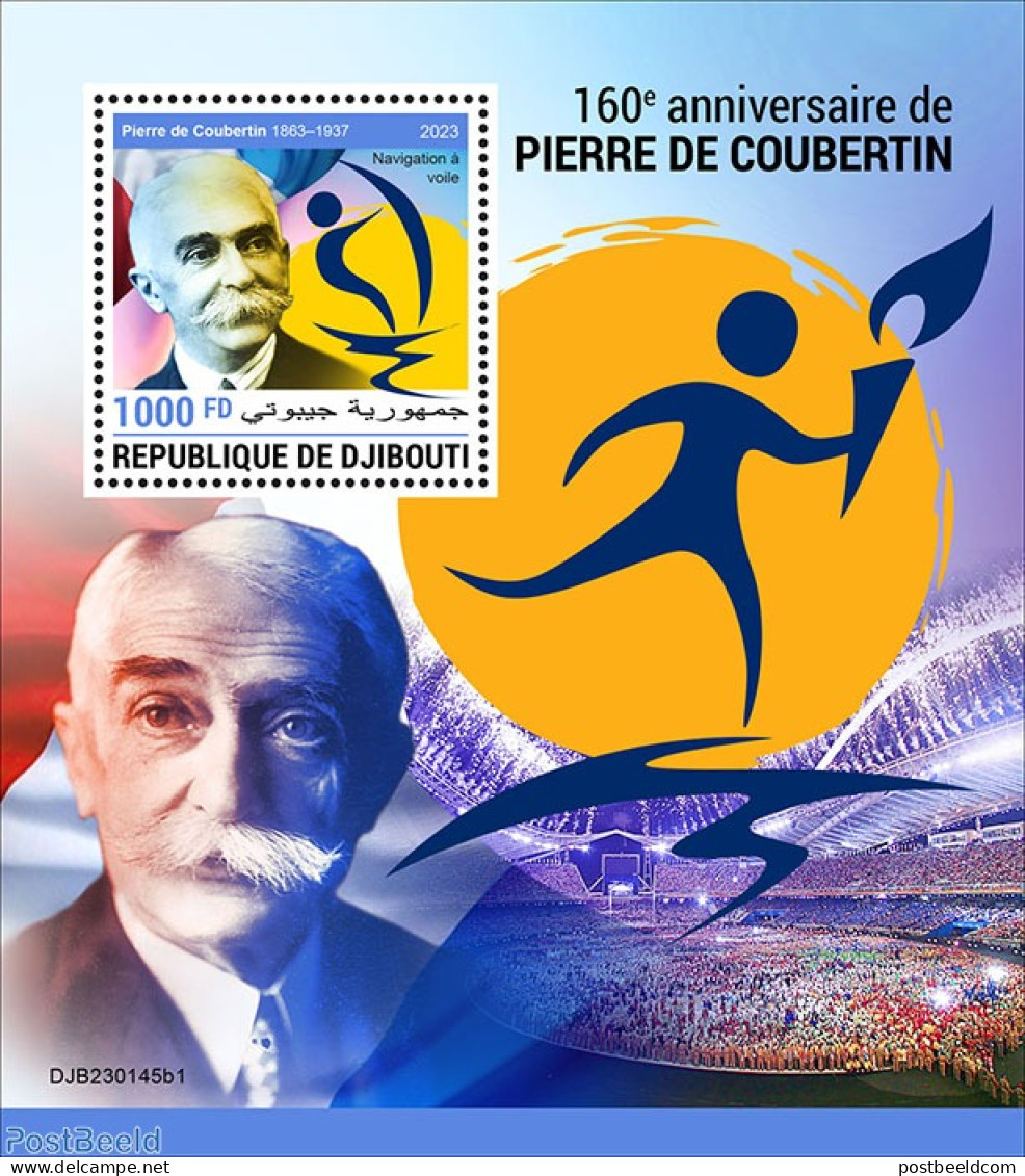 Djibouti 2023 Pierre De Coubertin, Mint NH, Sport - Olympic Games - Gibuti (1977-...)