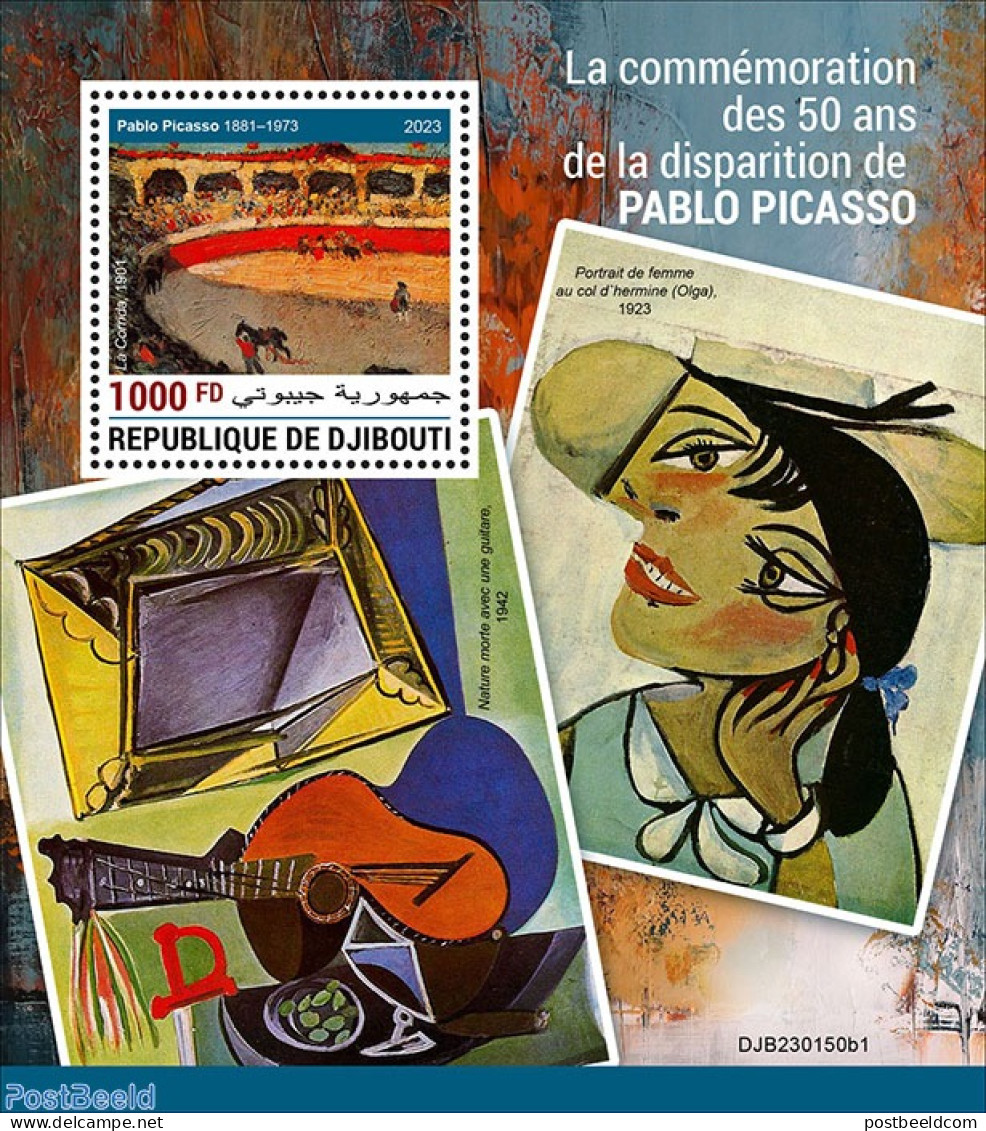 Djibouti 2023 Pablo Picasso, Mint NH, Performance Art - Musical Instruments - Art - Pablo Picasso - Paintings - Música