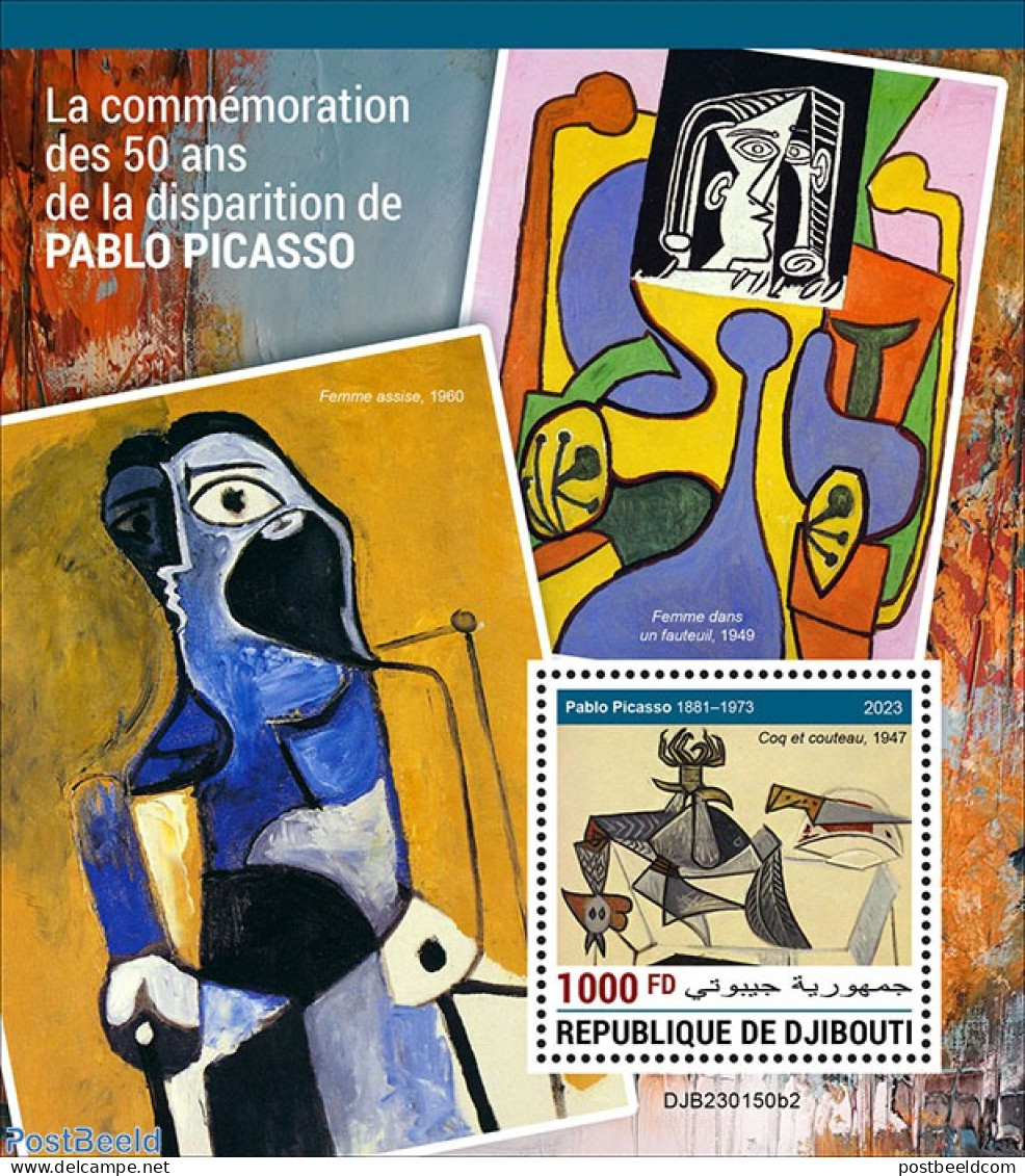 Djibouti 2023 Pablo Picasso, Mint NH, Nature - Animals (others & Mixed) - Art - Pablo Picasso - Paintings - Yibuti (1977-...)