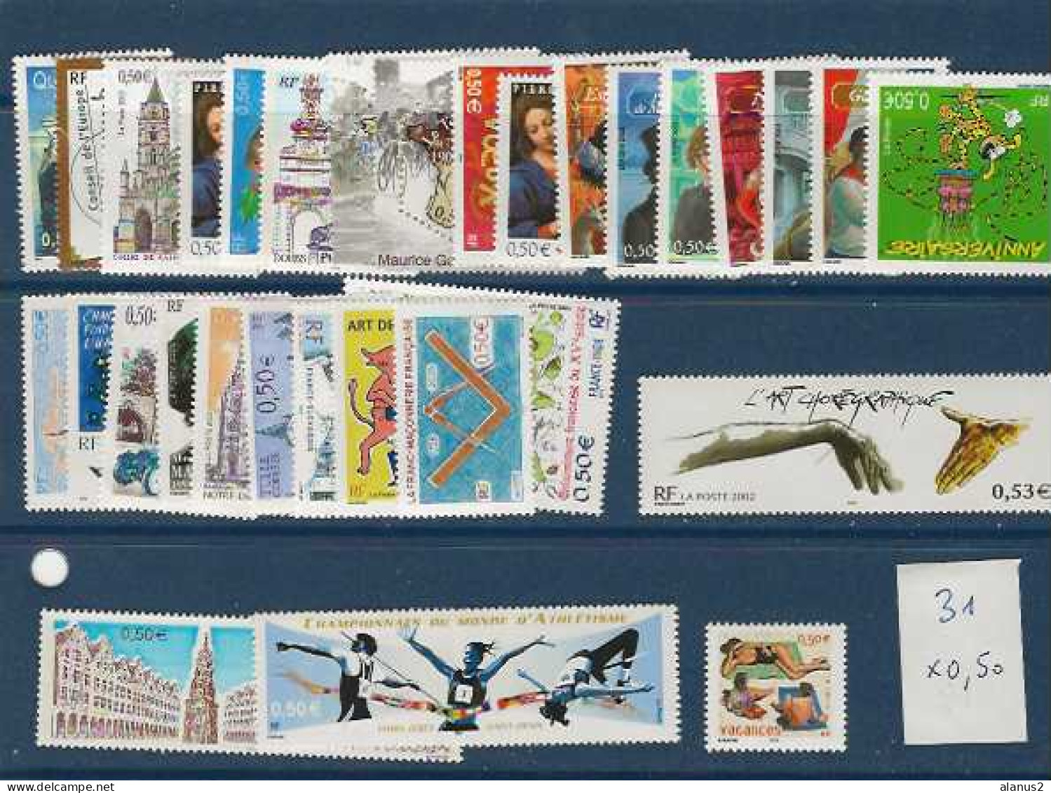 Sous Faciale - Lot N° 25 - Timbres France Neufs** De 1999 à 2002 - Voir Description - Unused Stamps