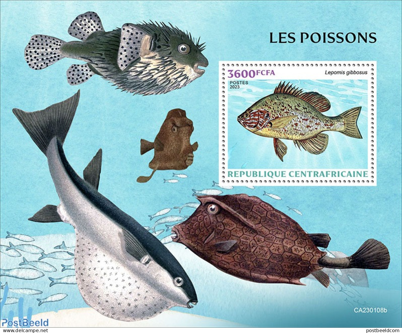 Central Africa 2023 Fishes, Mint NH, Nature - Fish - Poissons