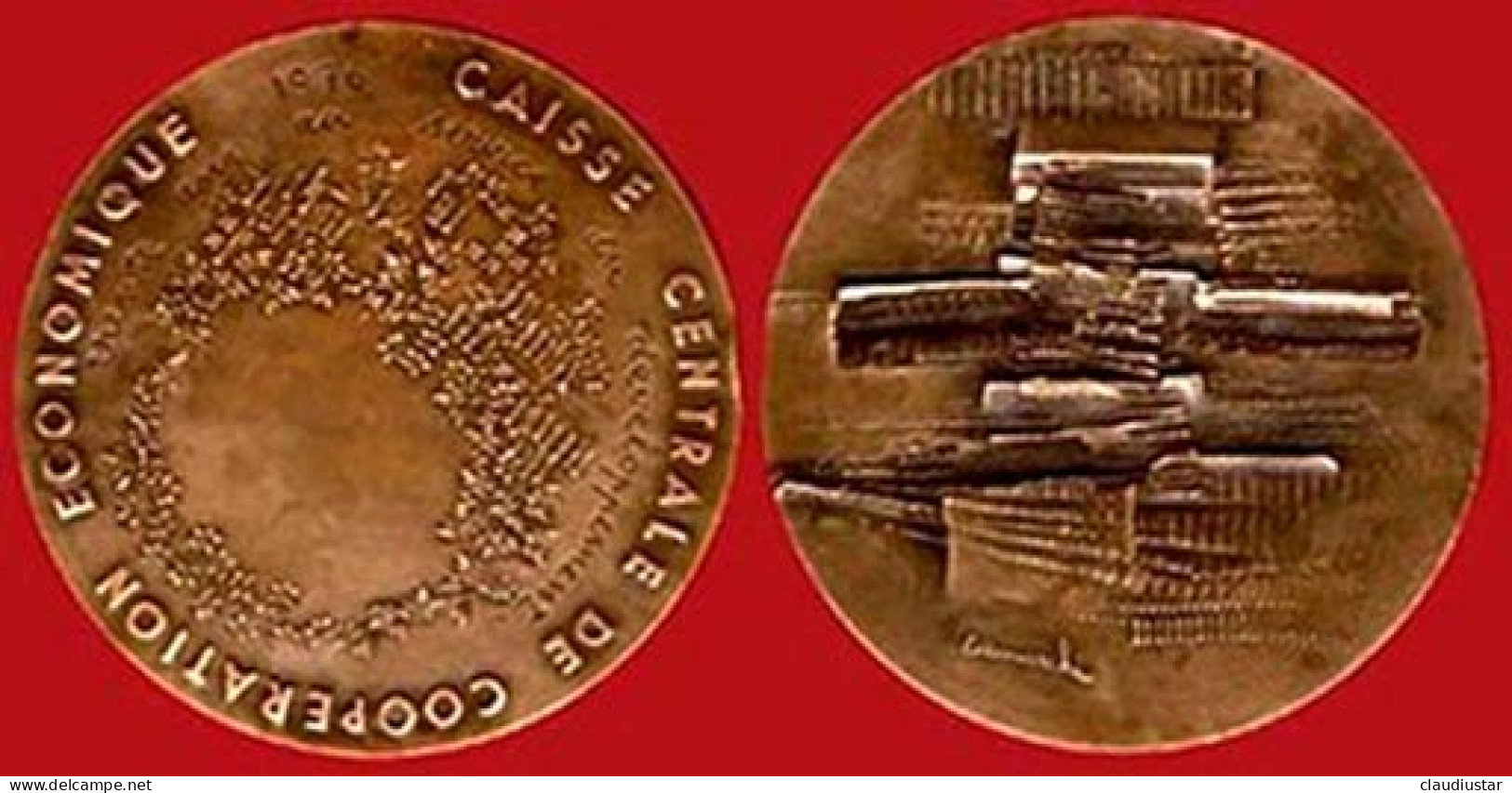 ** MEDAILLE  CAISSE  CENTRALE  De  COOPERATION  ECONOMIQUE  1976 ** - Andere & Zonder Classificatie