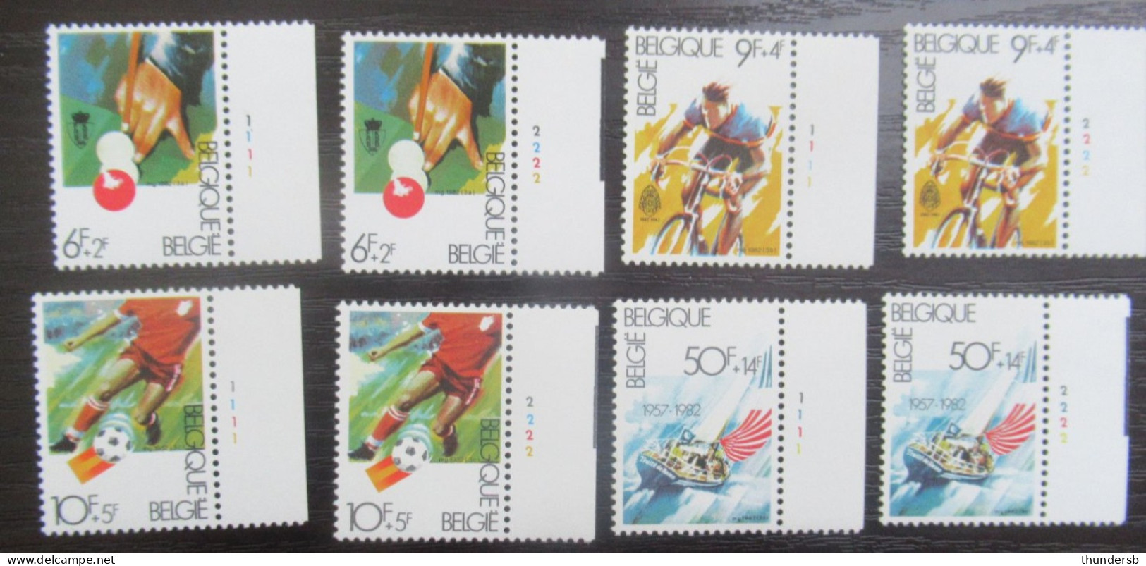 2039/42 'Sporten' - Postfris ** - Volledige Set Plaatnummers - 1981-1990