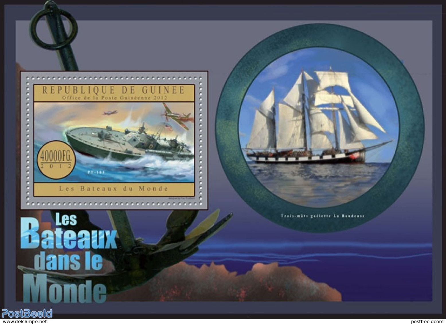 Guinea, Republic 2012 Ships Of The World, Mint NH, Transport - Ships And Boats - Schiffe