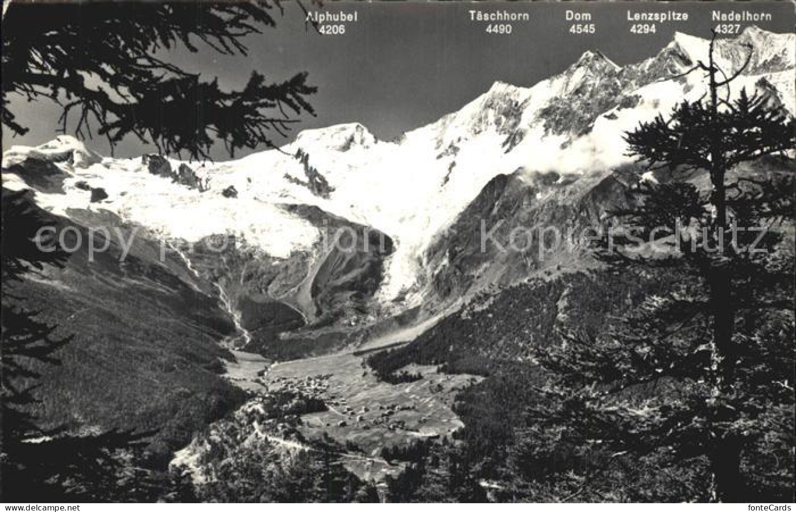 12586462 Saas-Fee Panorama Mit Fee Gletscher Allalinhorn Walliser Alpen Saas Fee - Other & Unclassified