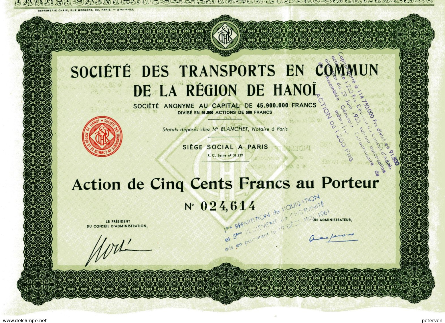 Société Des TRANSPORTS En COMMUN De La RÉGION De HANOI - Trasporti