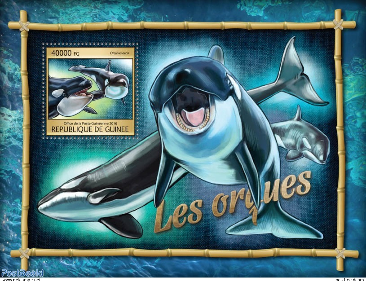 Guinea, Republic 2016 Orcas, Mint NH, Nature - Sea Mammals - Otros & Sin Clasificación