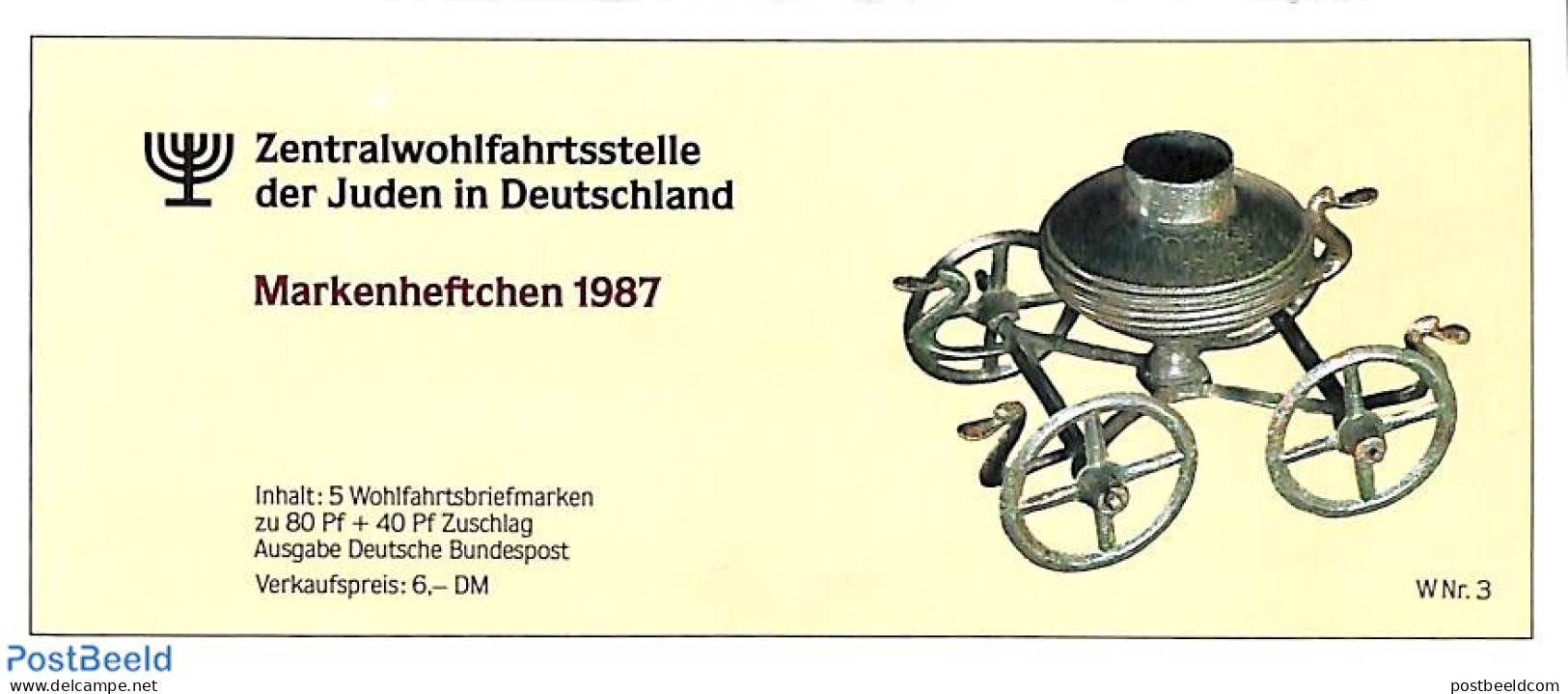 Germany, Federal Republic 1987 Welfare Booklet, Mint NH, Stamp Booklets - Art - Art & Antique Objects - Unused Stamps
