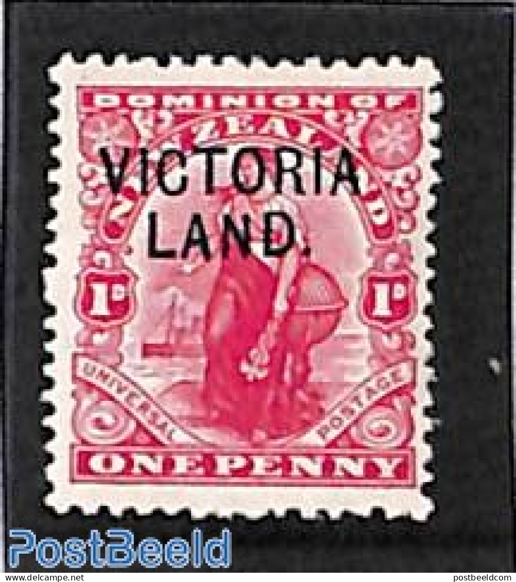 New Zealand 1911 Victoria Land, 1d, Mint NH - Unused Stamps