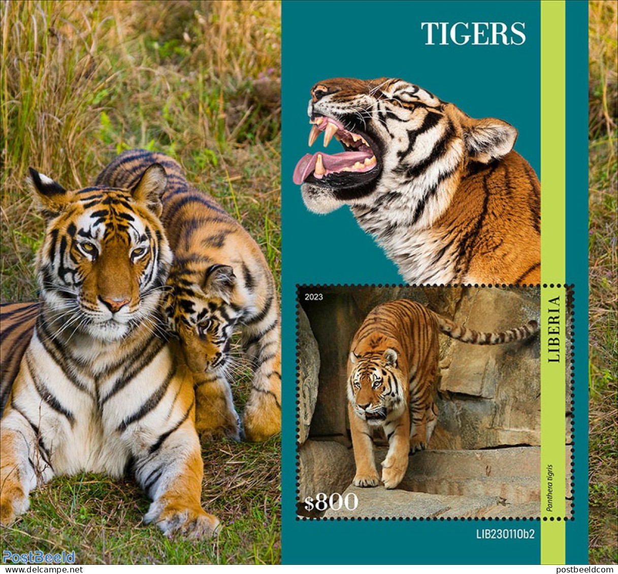 Liberia 2023 Tigers, Mint NH, Nature - Cat Family - Andere & Zonder Classificatie