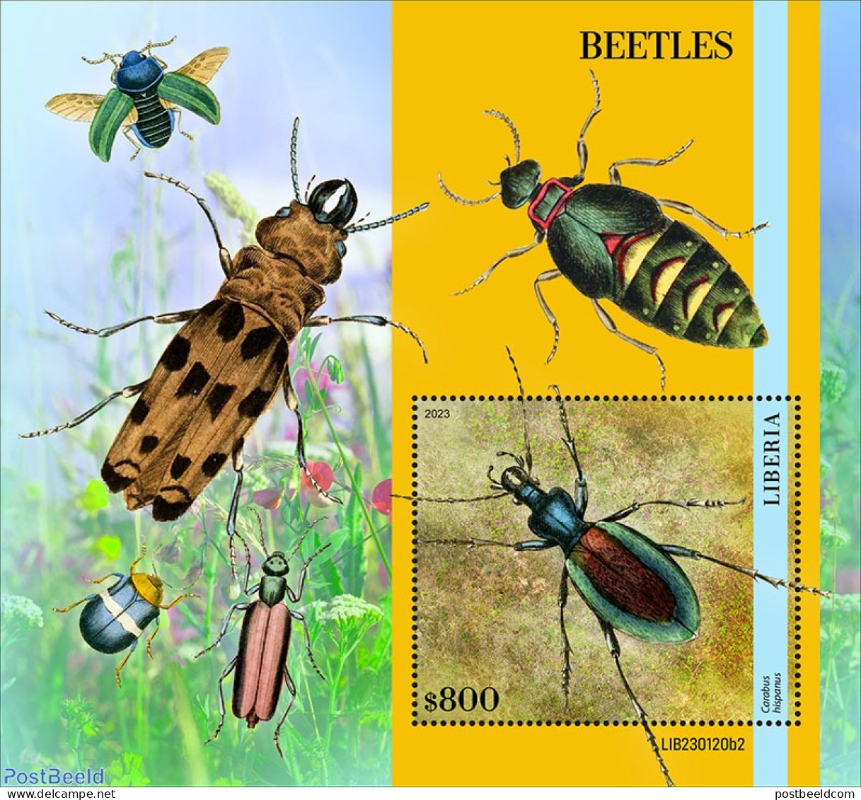 Liberia 2023 Beetles, Mint NH, Nature - Flowers & Plants - Insects - Autres & Non Classés