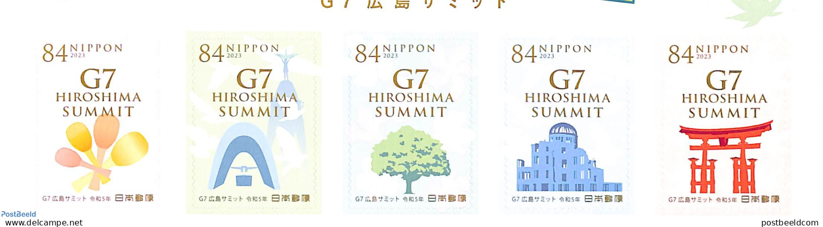 Japan 2023 Hiroshima Summit 5v S-a, Mint NH - Nuevos