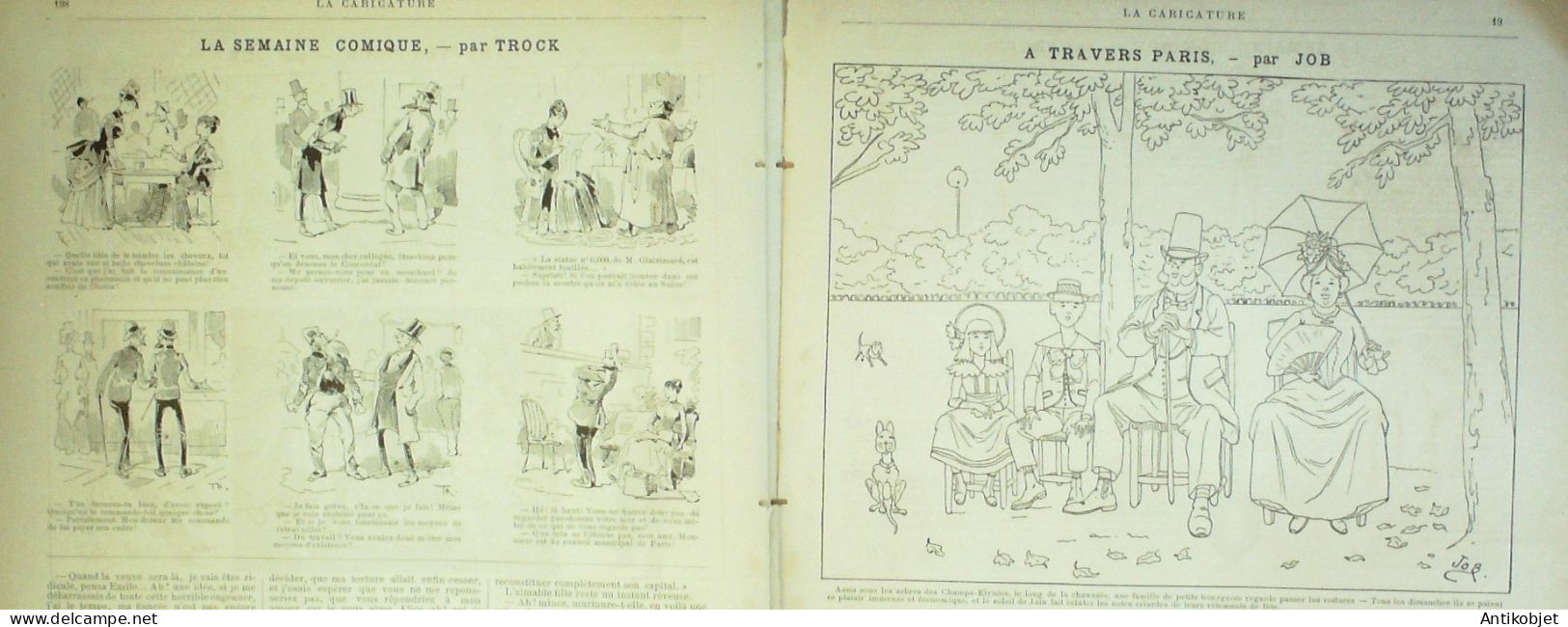 La Caricature 1886 N°338 Métropolitain De Paris Robida Bullier Sorel - Zeitschriften - Vor 1900