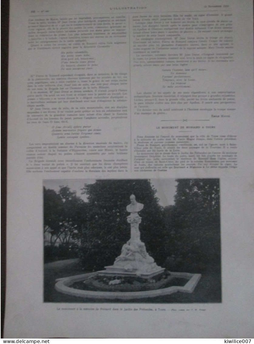 1924 Le Folatrissime Voyage D'arcueil  Poete RONSARD  La Jeunesse De Ronsard - Ohne Zuordnung